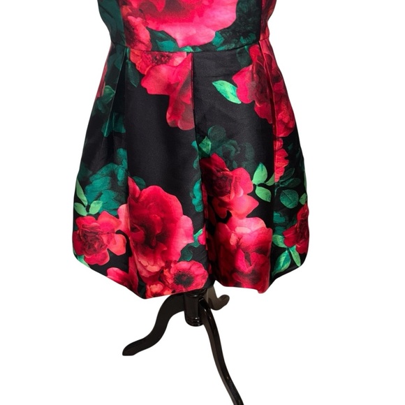 Xtraordinary Big Girl's Size 18.5 Plus Size Fit & Flare Dress Floral Sleeveless - Picture 3 of 10